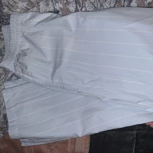 Striped blue and white wildred free canvas pant